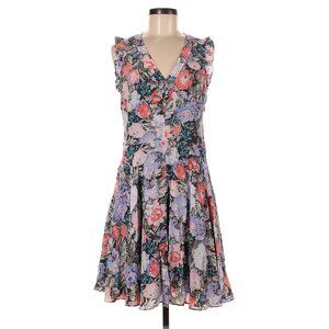 Rebecca Taylor Silk Fit and Flare Knee Lenght Dress Size 0